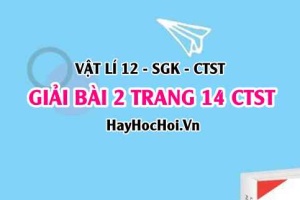 Giải bài 2 trang 14 Vật lí 12 Chân trời sáng tạo